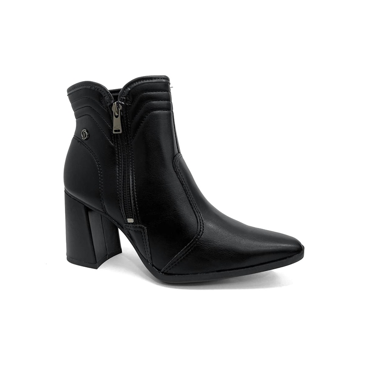 Bota Dakota Cano Curto Salto Bloco D2395 Preto