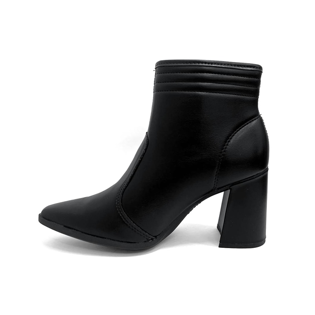 Bota Dakota Cano Curto Salto Bloco D2395 Preto