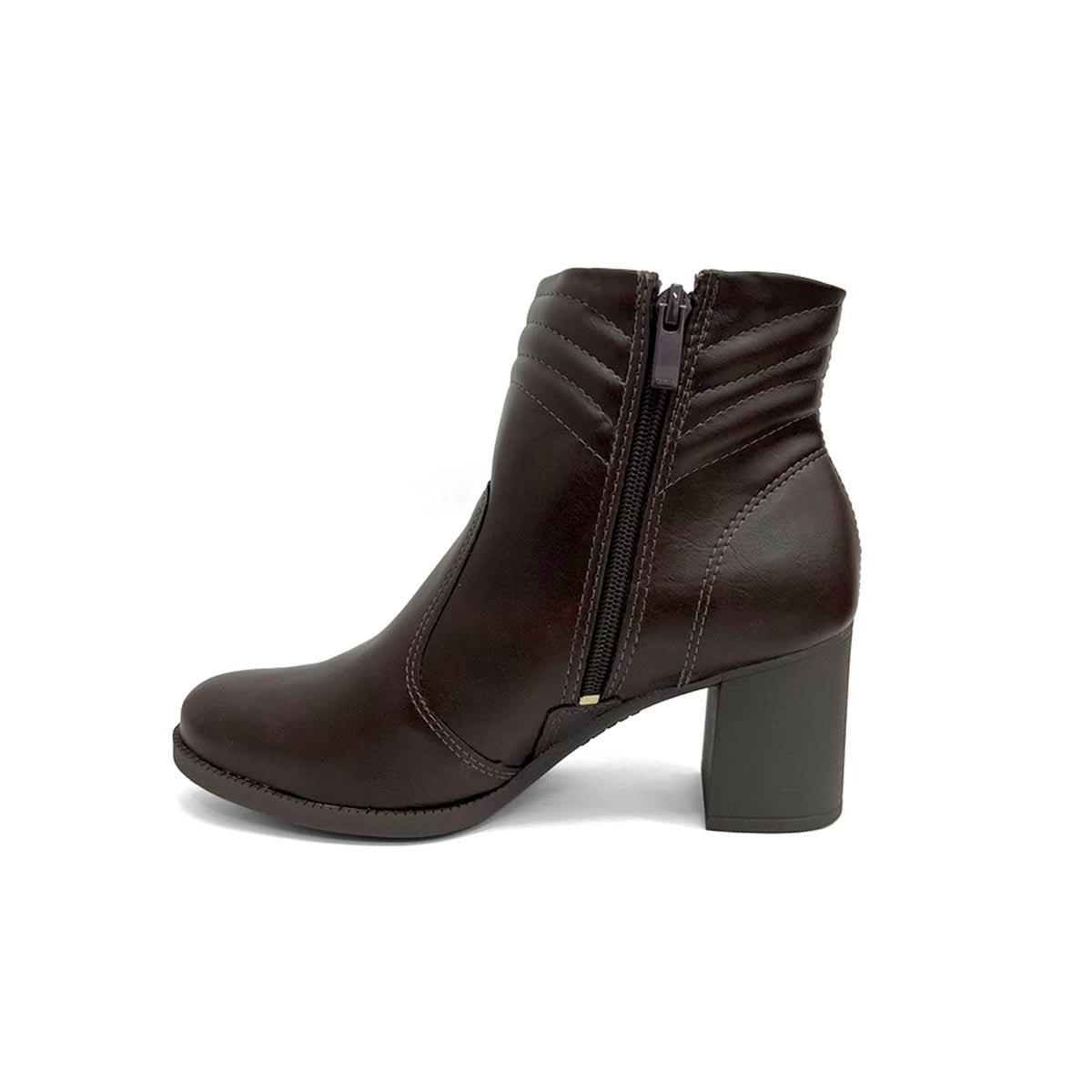 Bota Dakota Cano Curto Salto Bloco D2721 Cafe Bota Dakota Cano Curto Salto Bloco D2721 Cafe