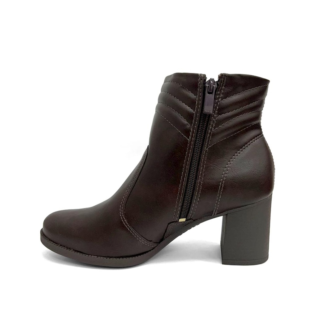 Bota Dakota Cano Curto Salto Bloco D2721 Cafe