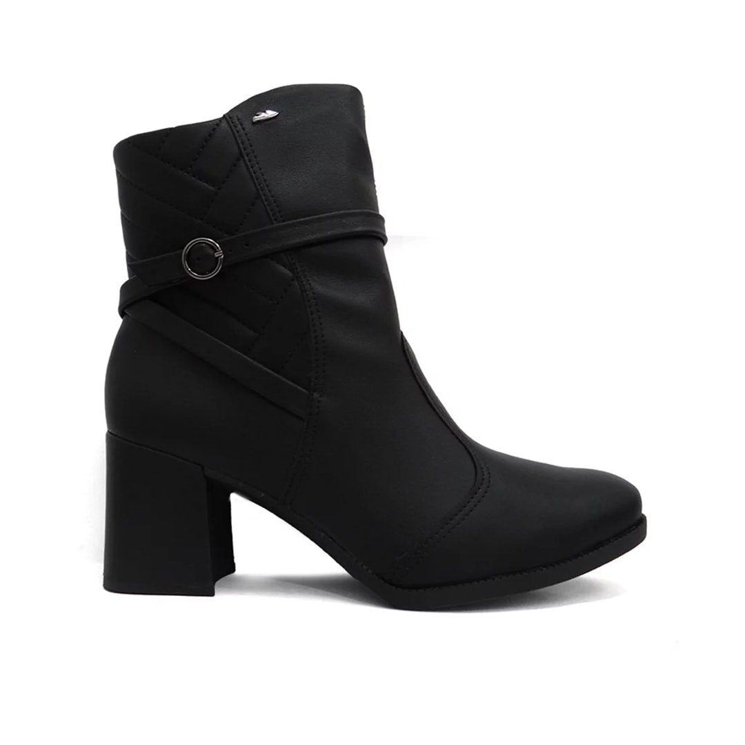 Bota Dakota Cano Curto Salto Bloco G9612 Preto