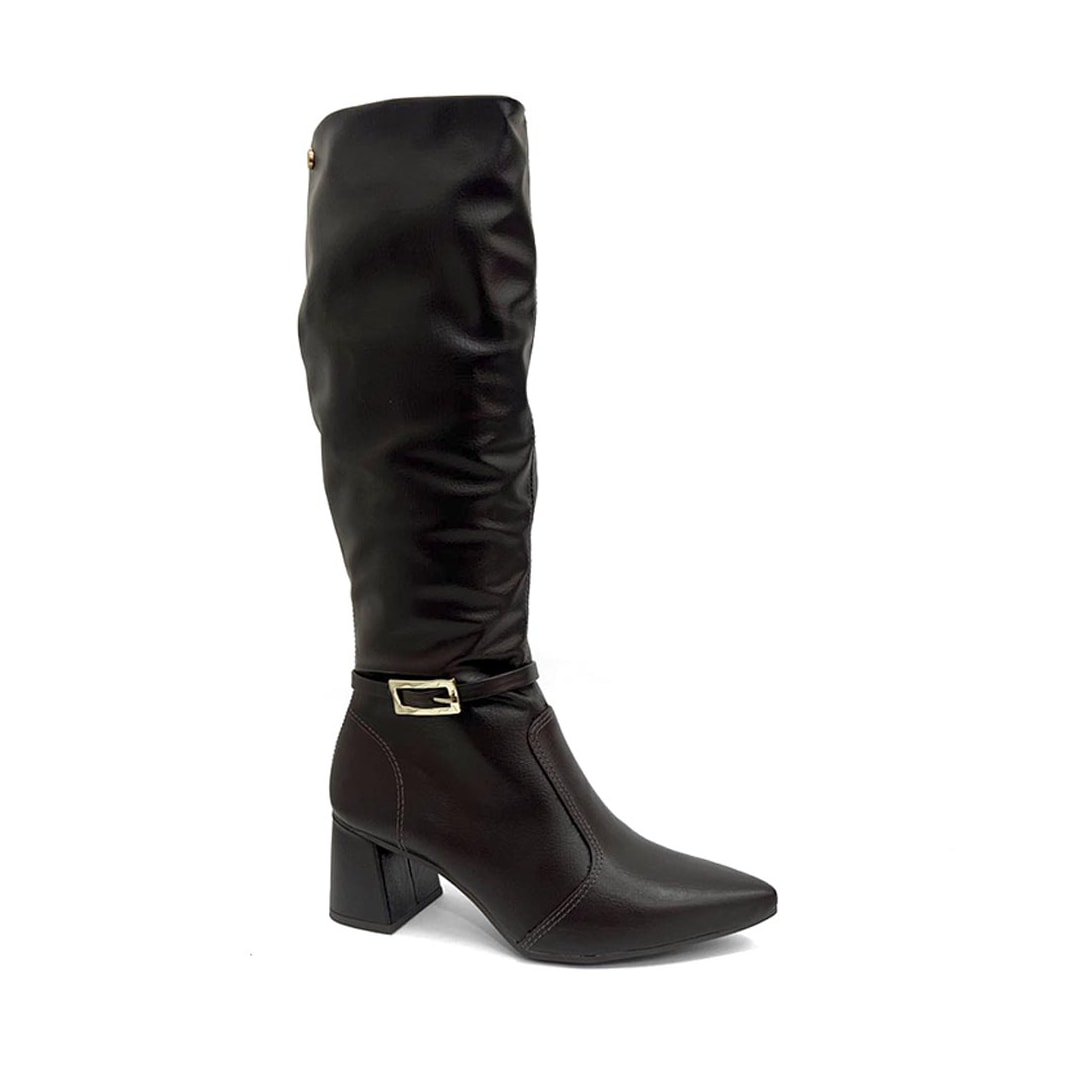 Bota Dakota Cano Longo Salto Bloco D2752 Ristretto