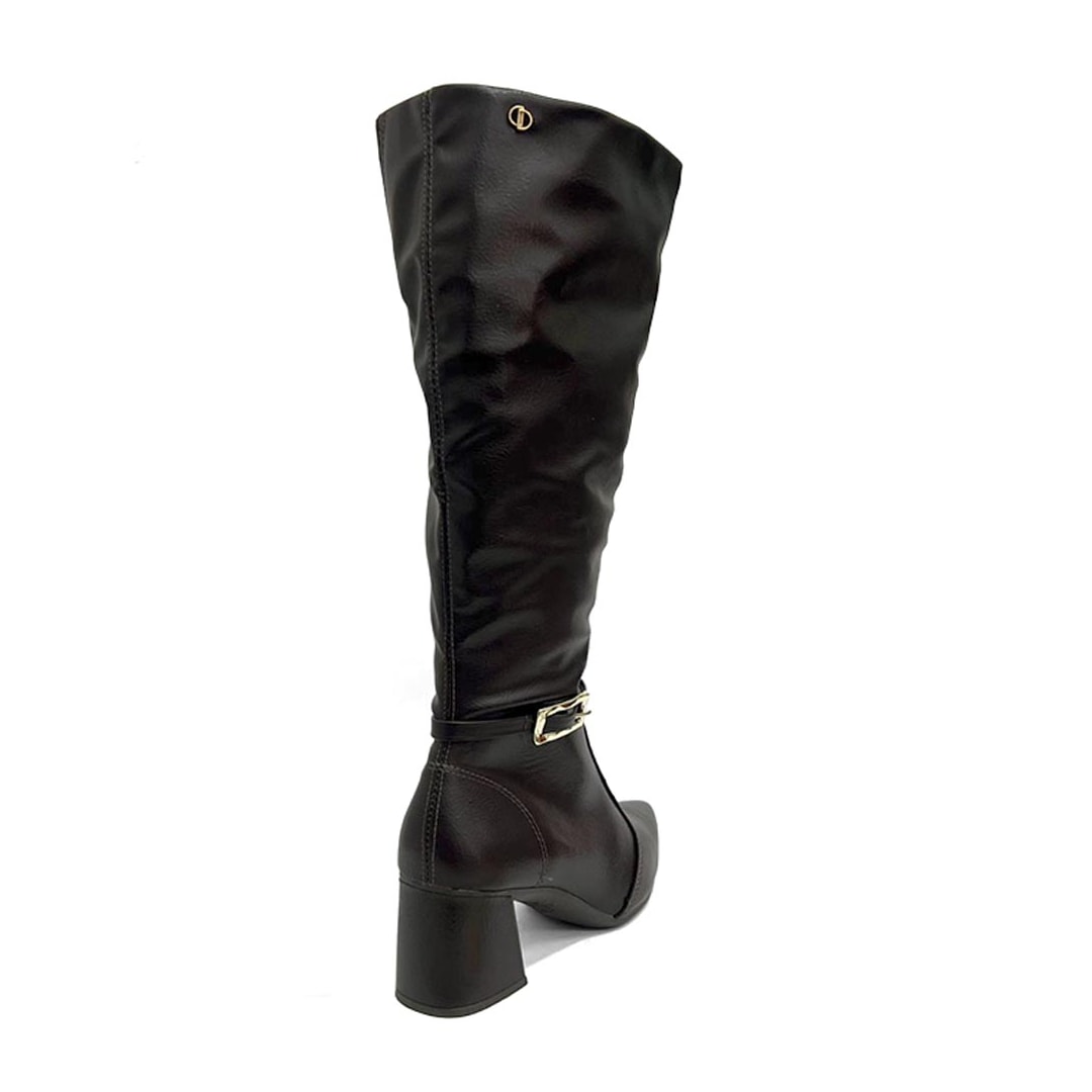 Bota Dakota Cano Longo Salto Bloco D2752 Ristretto