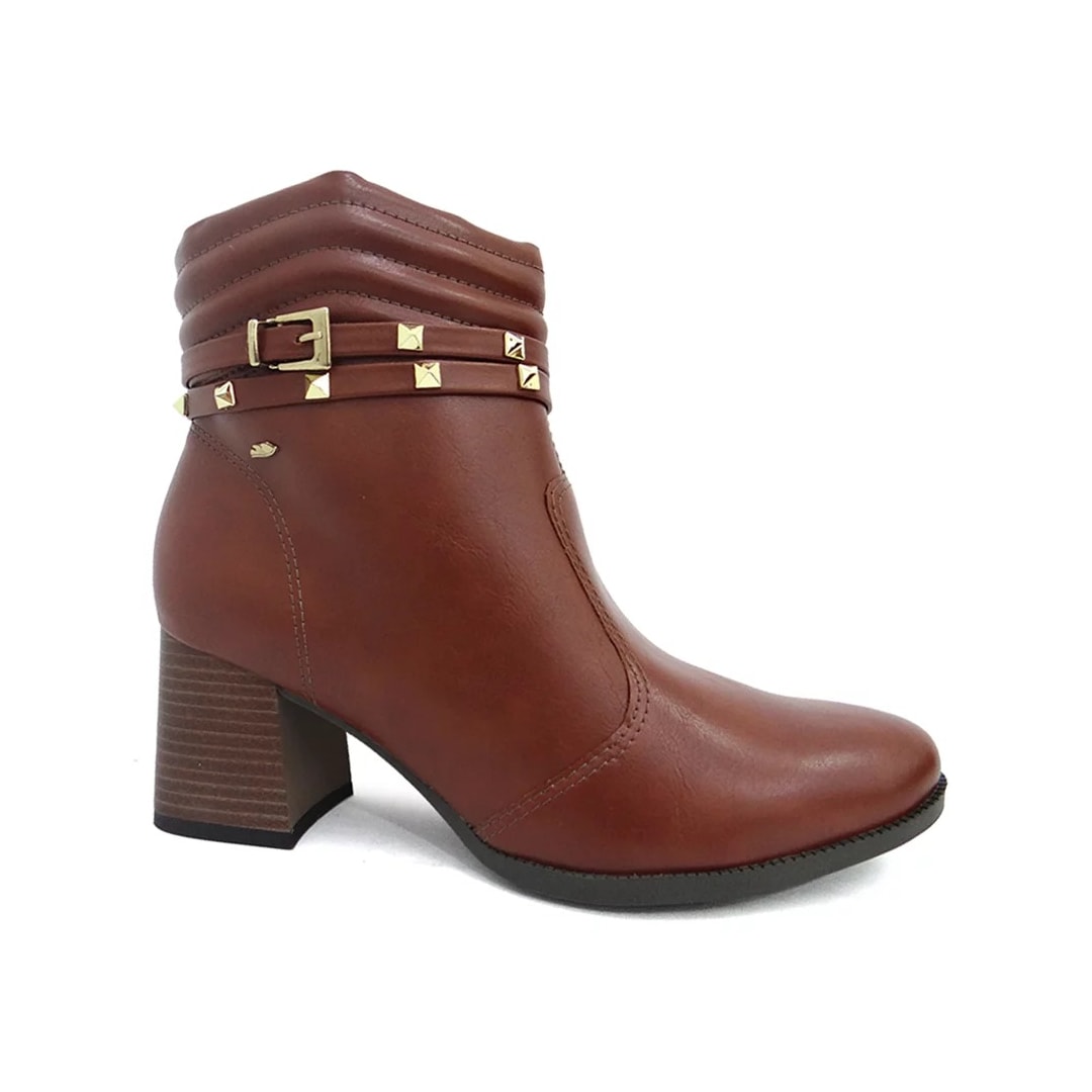 Bota Dakota Salto Bloco Feminino G5771 Conhaque Bota Dakota Salto Bloco Feminino G5771 Conhaque