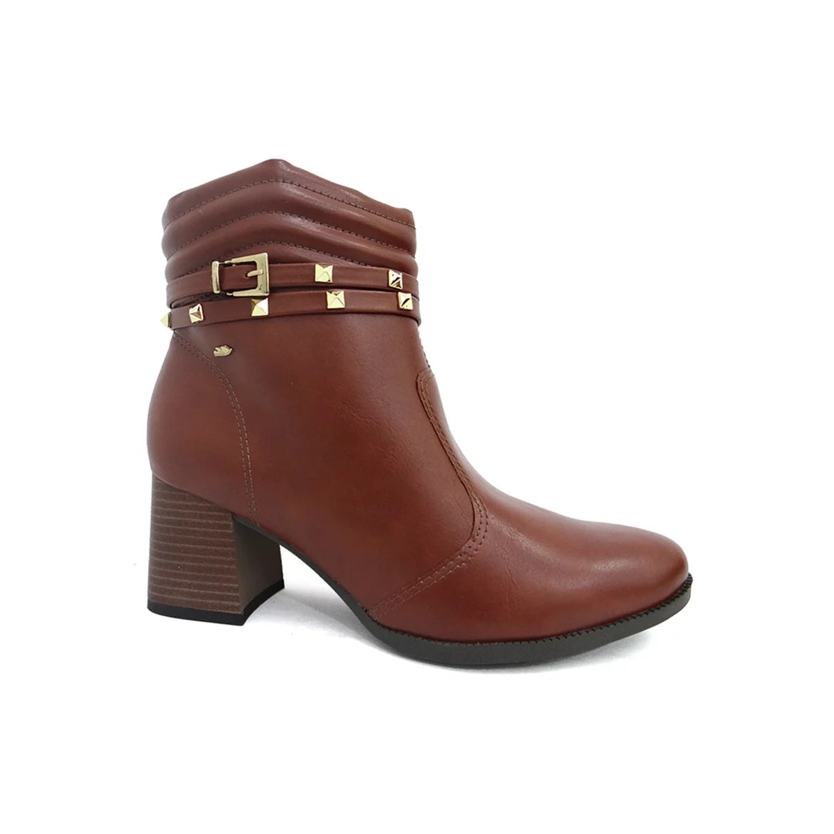 Bota Dakota Salto Bloco Feminino G5771 Conhaque Bota Dakota Salto Bloco Feminino G5771 Conhaque