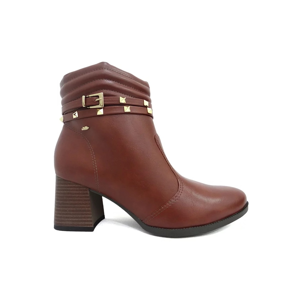Bota Dakota Salto Bloco Feminino G5771 Conhaque Bota Dakota Salto Bloco Feminino G5771 Conhaque