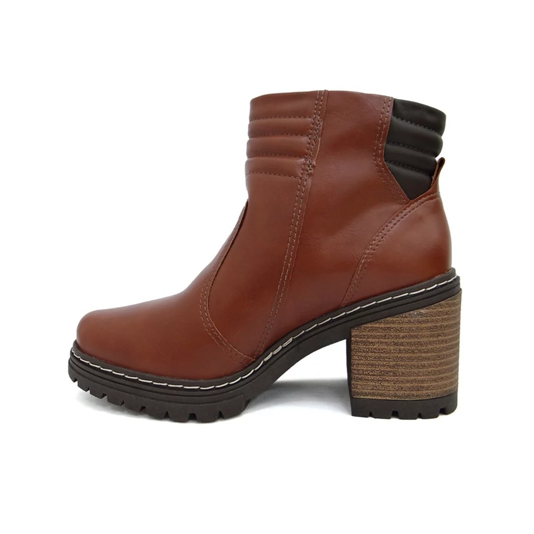 Bota Dakota Salto Bloco Feminino G8001 Conhaque