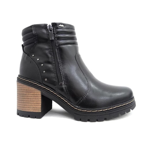 Detalhe - Bota Dakota Salto Bloco Feminino G8001 Preto