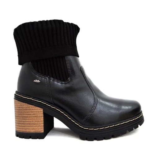 Detalhe - Bota Dakota Salto Bloco Feminino G8002 Preto