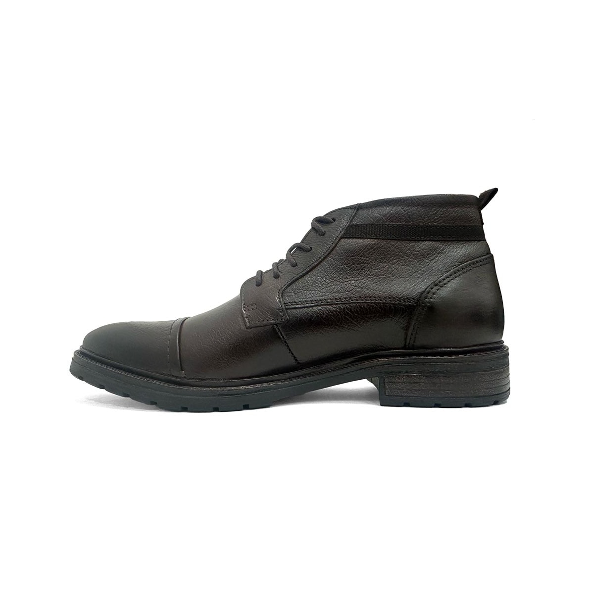 Bota Democrata Masculina Cano Curto Em Couro 301102 Mouro Bota Democrata Masculina Cano Curto Em Couro 301102 Mouro