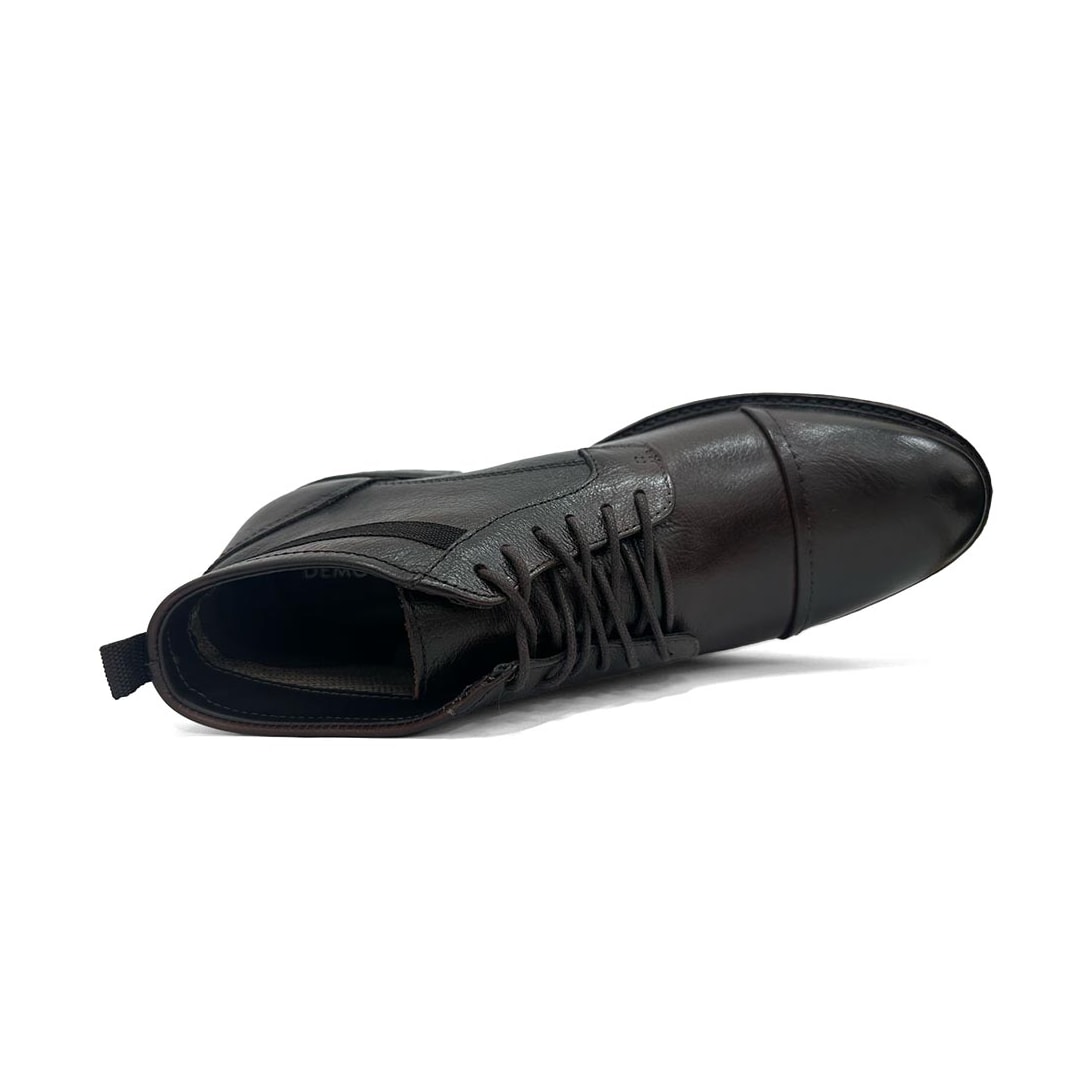 Bota Democrata Masculina Cano Curto Em Couro 301102 Mouro Bota Democrata Masculina Cano Curto Em Couro 301102 Mouro