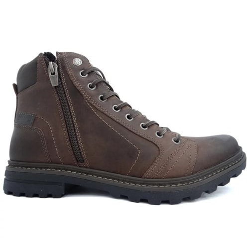 Bota Freeway  Coturno de Couro Masculina Absolut Chocolate