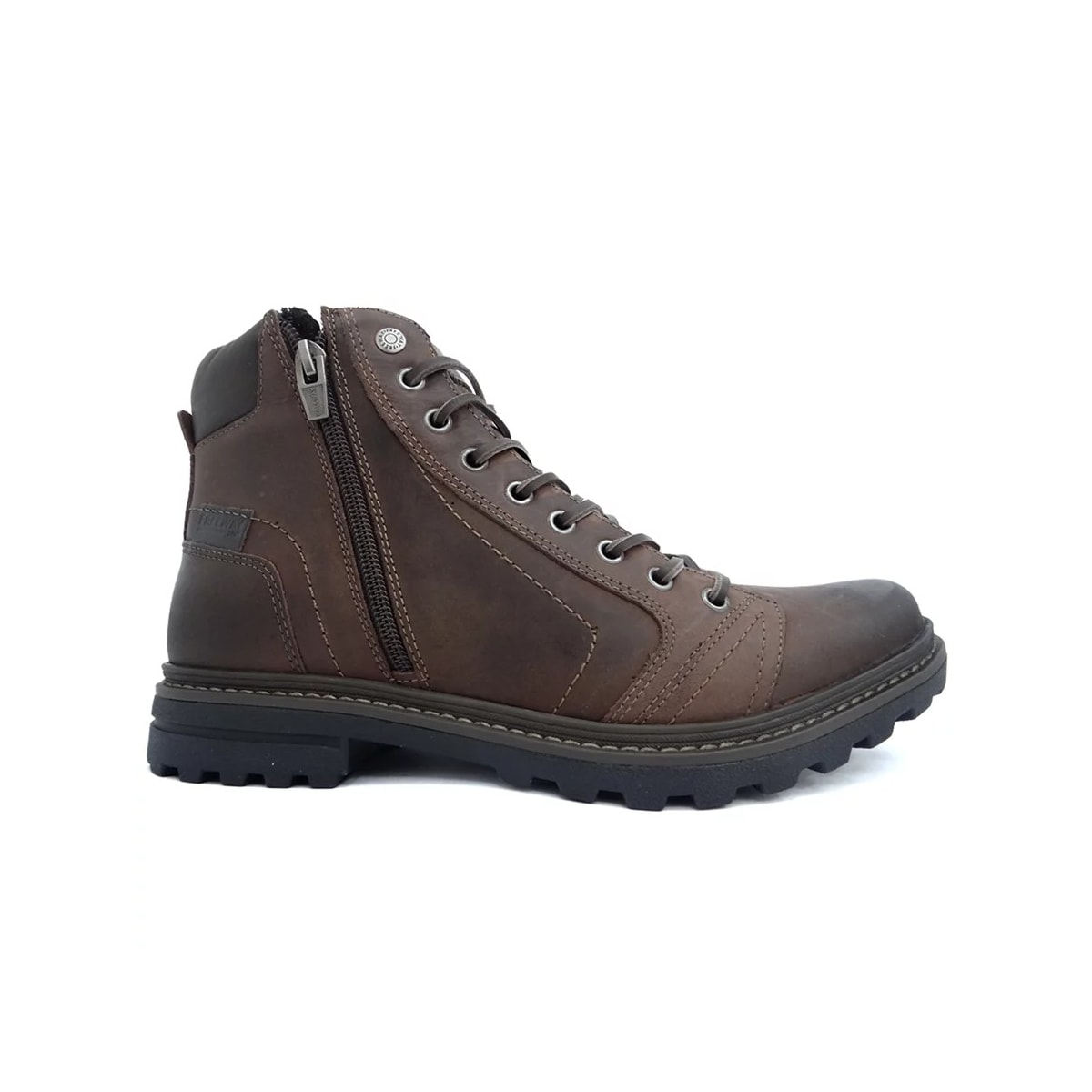 Bota Freeway Coturno de Couro Masculina Absolut Chocolate Bota Freeway Coturno de Couro Masculina Absolut Chocolate