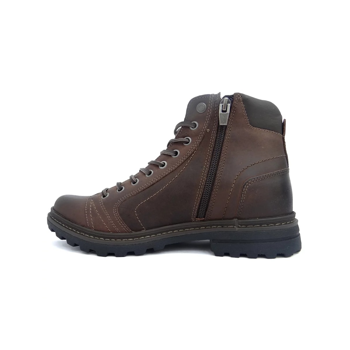 Bota Freeway Coturno de Couro Masculina Absolut Chocolate Bota Freeway Coturno de Couro Masculina Absolut Chocolate