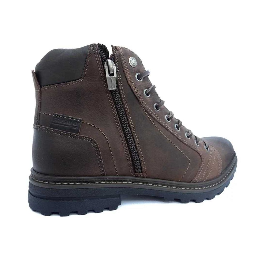Bota Freeway  Coturno de Couro Masculina Absolut Chocolate