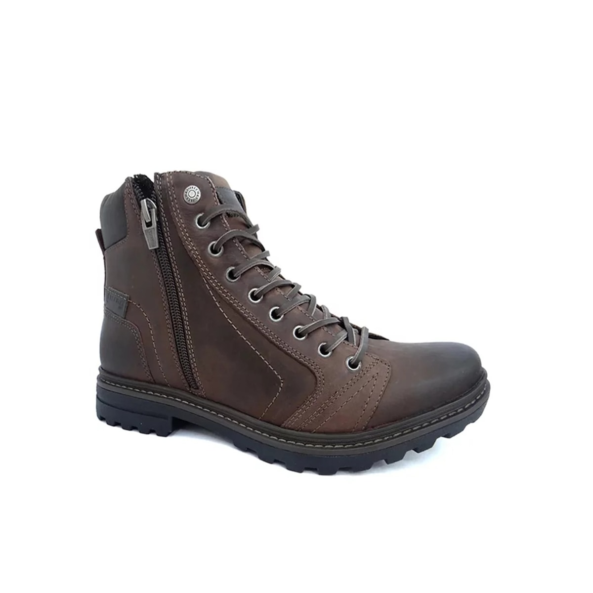 Bota Freeway Coturno de Couro Masculina Absolut Chocolate Bota Freeway Coturno de Couro Masculina Absolut Chocolate
