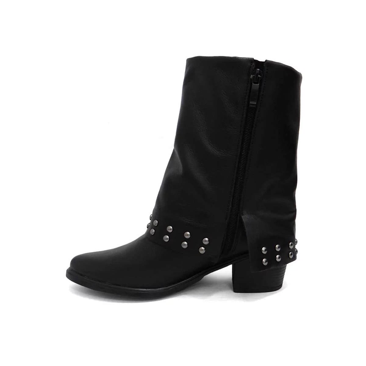 Bota Gata Mania Couro Western C2004 Preto/Grafite Bota Gata Mania Couro Western C2004 Preto/Grafite