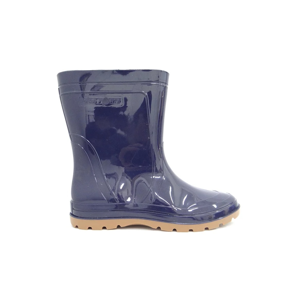 Bota Grendene Borracha Feminino Pega Forte 00345 Azul/Castor Bota Grendene Borracha Feminino Pega Forte 00345 Azul/Castor
