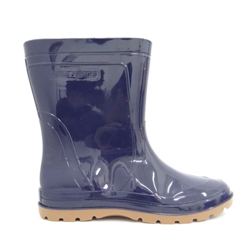 Detalhe - Bota Grendene Borracha Feminino Pega Forte 00345 Azul/Castor