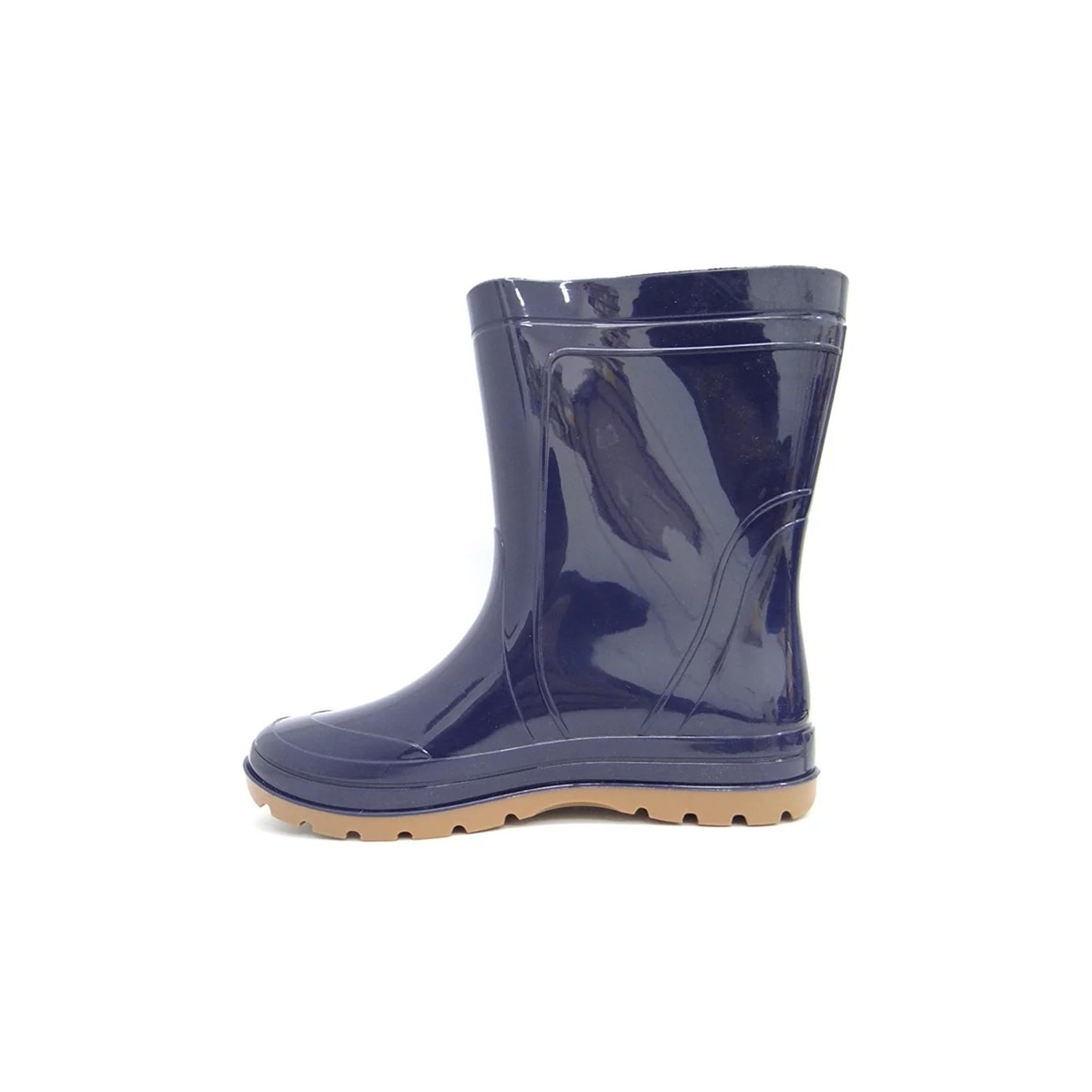 Bota Grendene Borracha Feminino Pega Forte 00345 Azul/Castor Bota Grendene Borracha Feminino Pega Forte 00345 Azul/Castor
