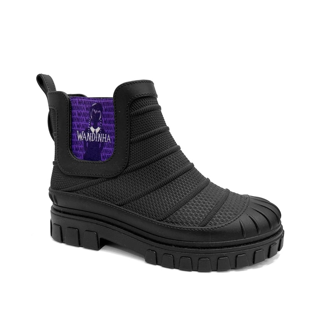 Bota Grendene Infantil Wandinha Collection 23043 Preto