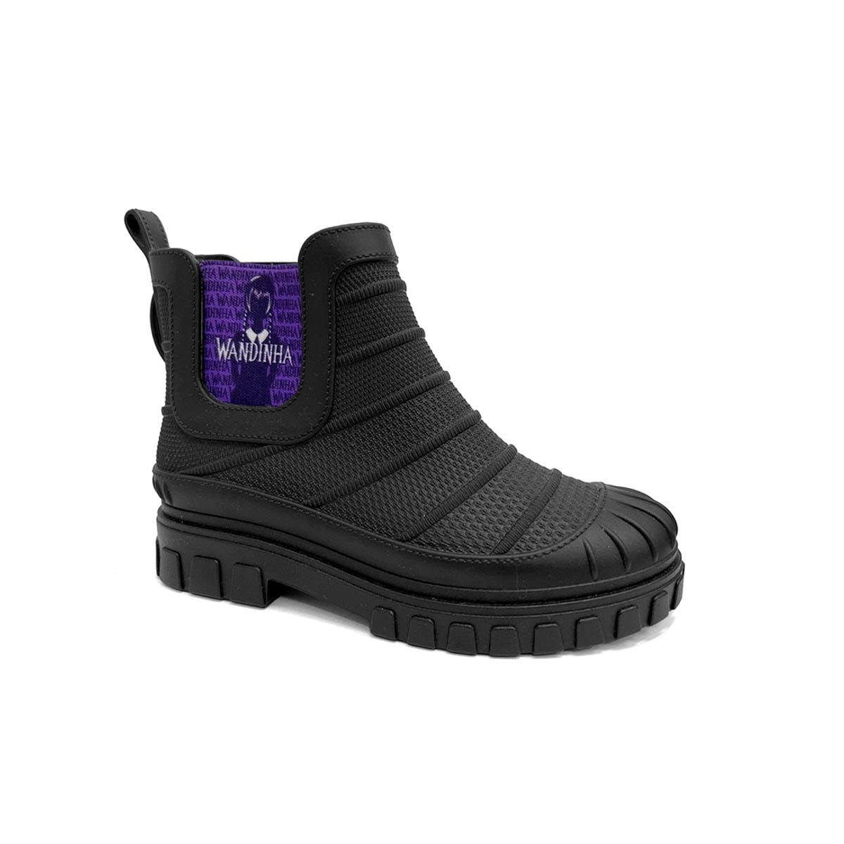 Bota Grendene Infantil Wandinha Collection 23043 Preto Bota Grendene Infantil Wandinha Collection 23043 Preto