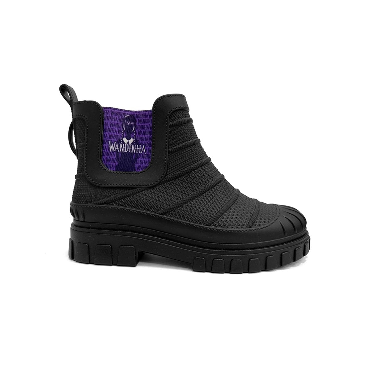 Bota Grendene Infantil Wandinha Collection 23043 Preto