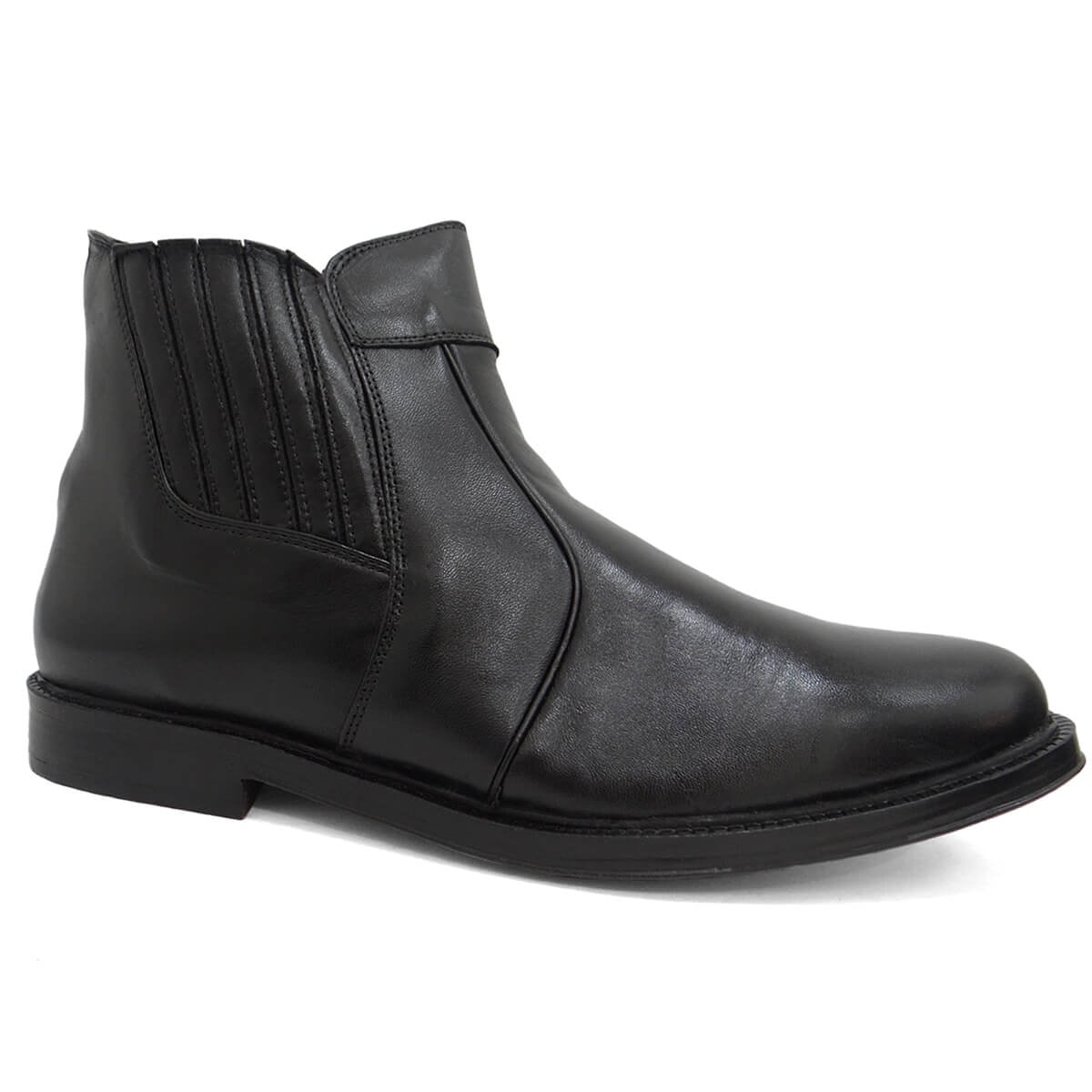 Bota Jota Pe De Couro Conforto 020 Preto Bota Jota Pe De Couro Conforto 020 Preto