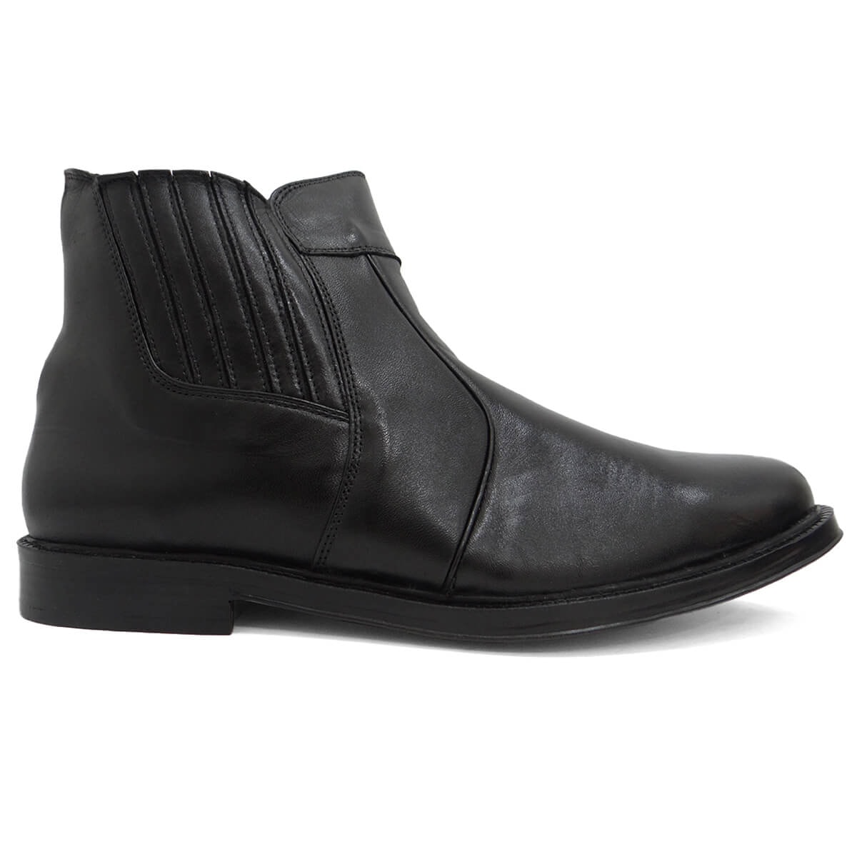 Bota Jota Pe De Couro Conforto 020 Preto Bota Jota Pe De Couro Conforto 020 Preto