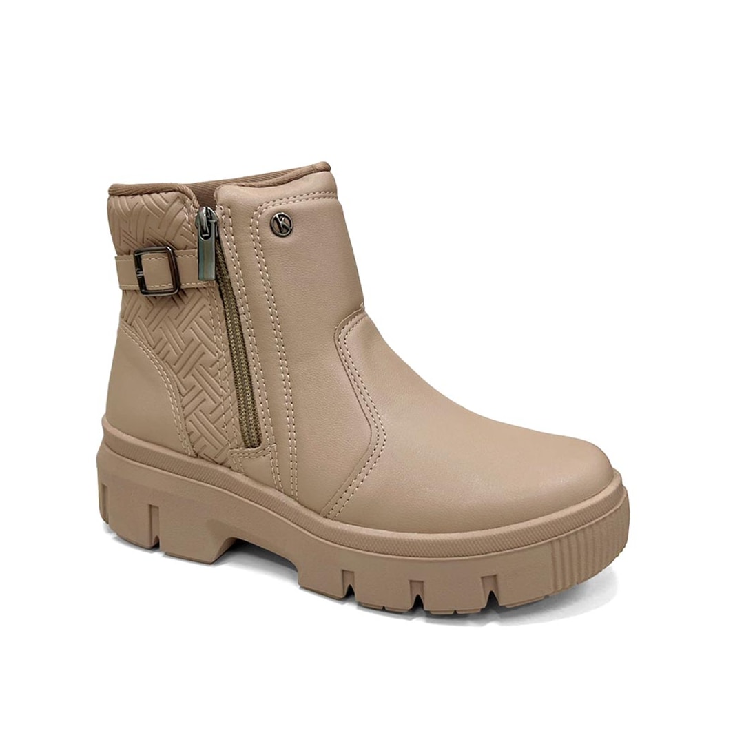 Bota Kolosh Cano Curto Feminino C3376 Capuccino