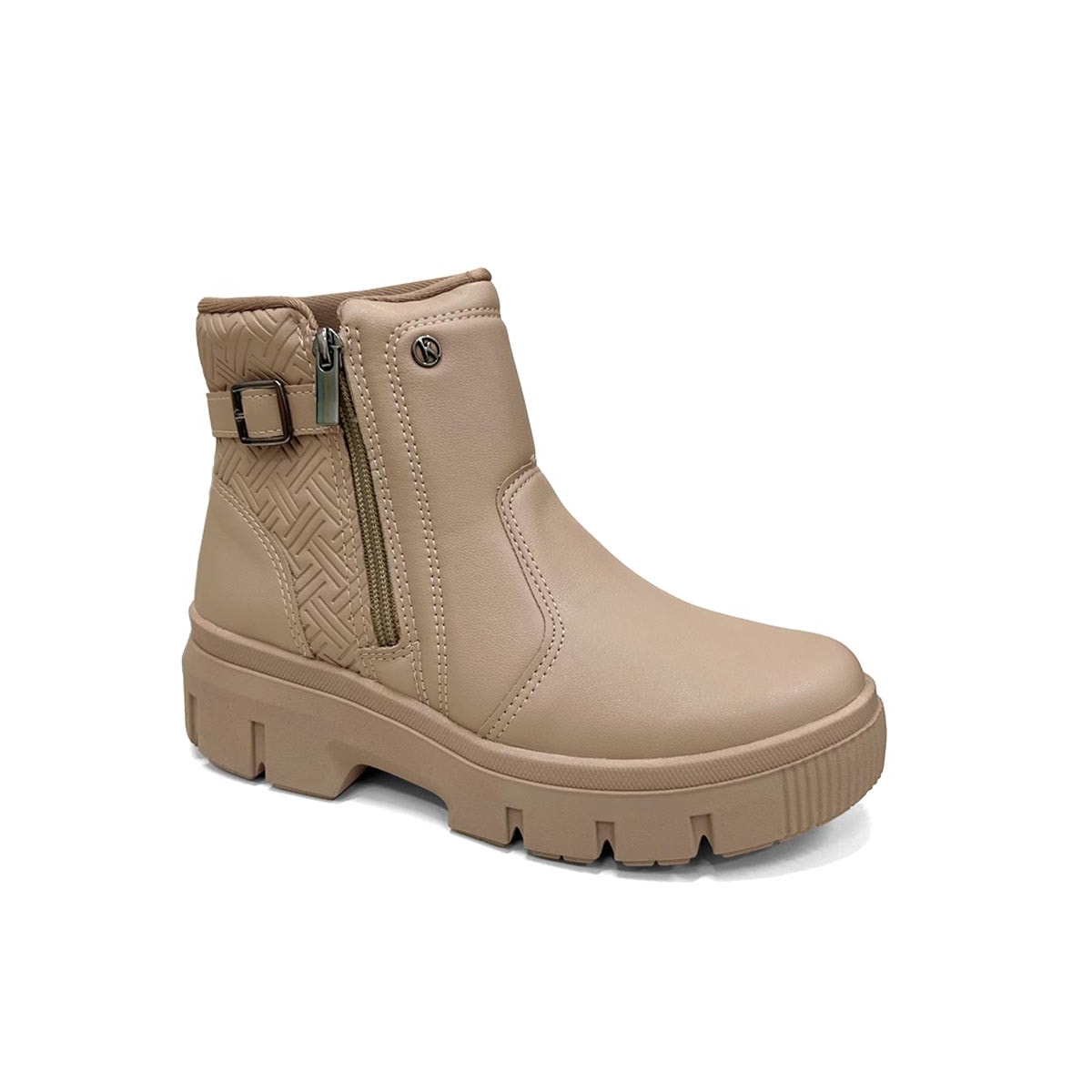 Bota Kolosh Cano Curto Feminino C3376 Capuccino Bota Kolosh Cano Curto Feminino C3376 Capuccino