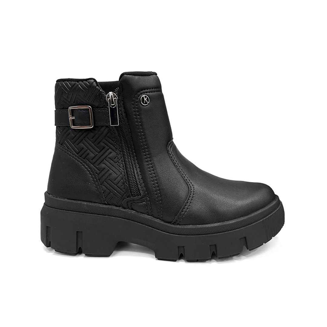 Bota Kolosh Cano Curto Feminino C3376 Preto Bota Kolosh Cano Curto Feminino C3376 Preto