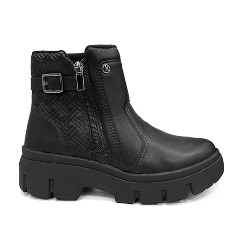 Detalhe - Bota Kolosh Cano Curto Feminino C3376 Preto