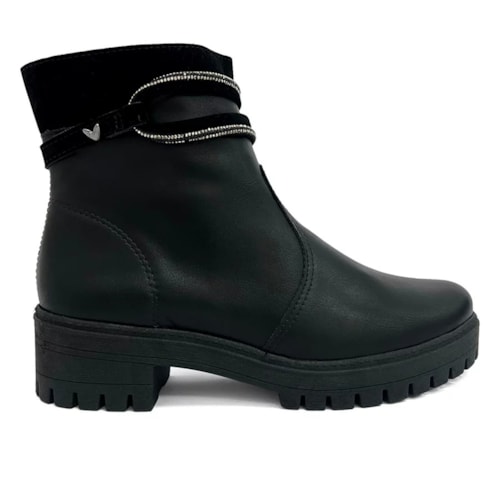 Detalhe - Bota Mississipi Cano Curto Mi864 Preto