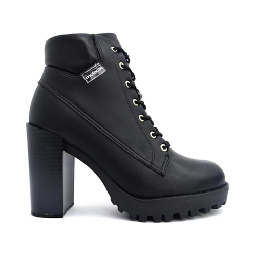 Bota Moleca Coturno Salto Alto 5325.119 Preto