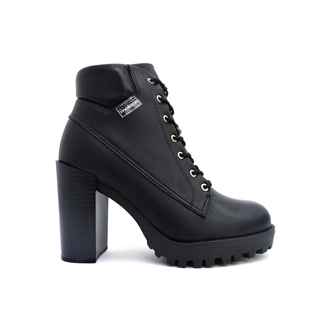 Bota Moleca Coturno Salto Alto 5325.119 Preto Bota Moleca Coturno Salto Alto 5325.119 Preto