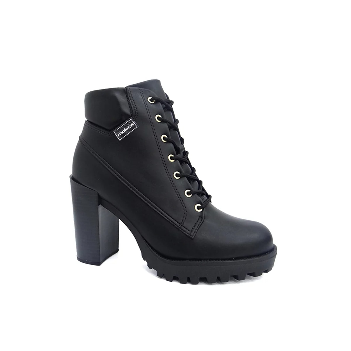 Bota Moleca Coturno Salto Alto 5325.119 Preto Bota Moleca Coturno Salto Alto 5325.119 Preto