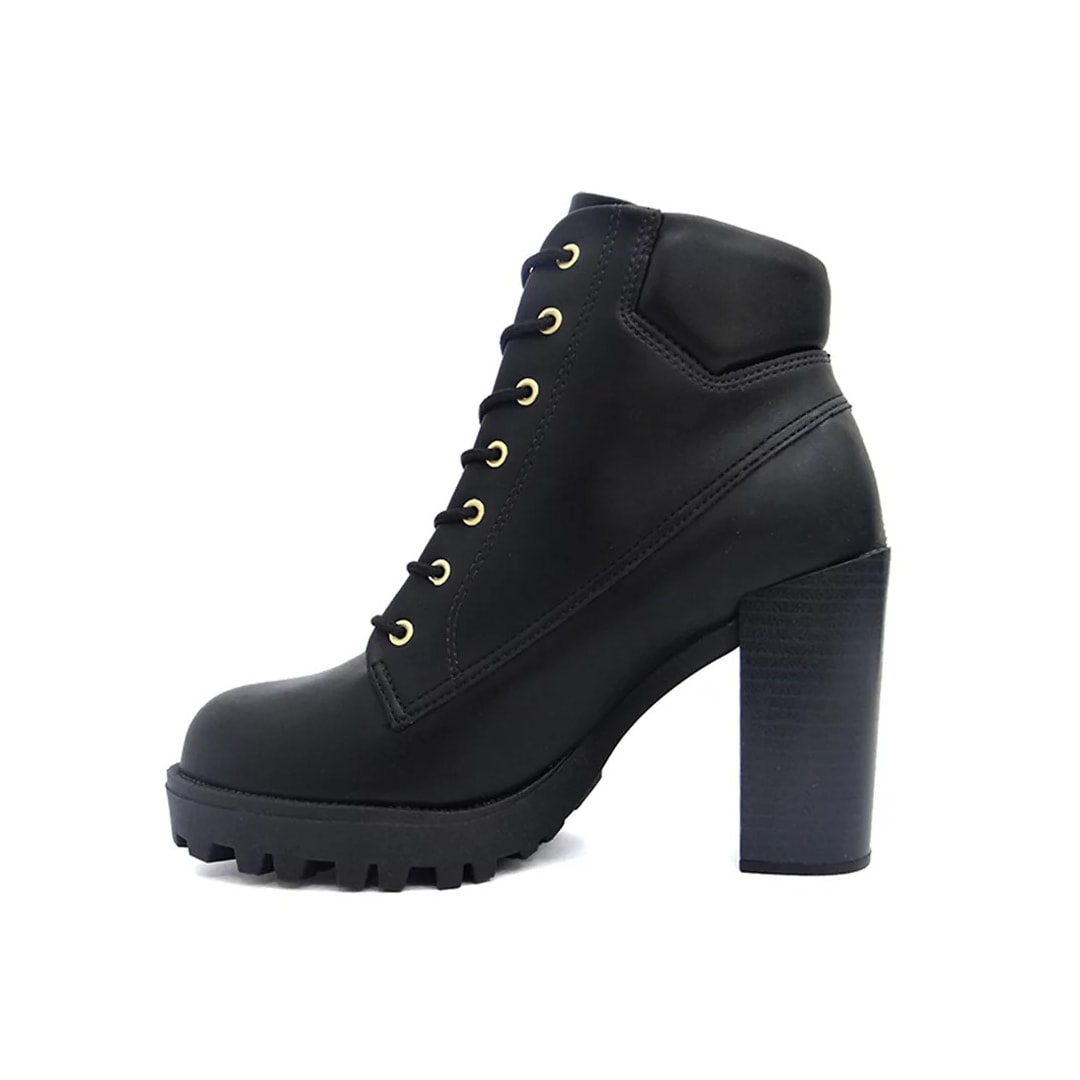 Bota Moleca Coturno Salto Alto 5325.119 Preto Bota Moleca Coturno Salto Alto 5325.119 Preto