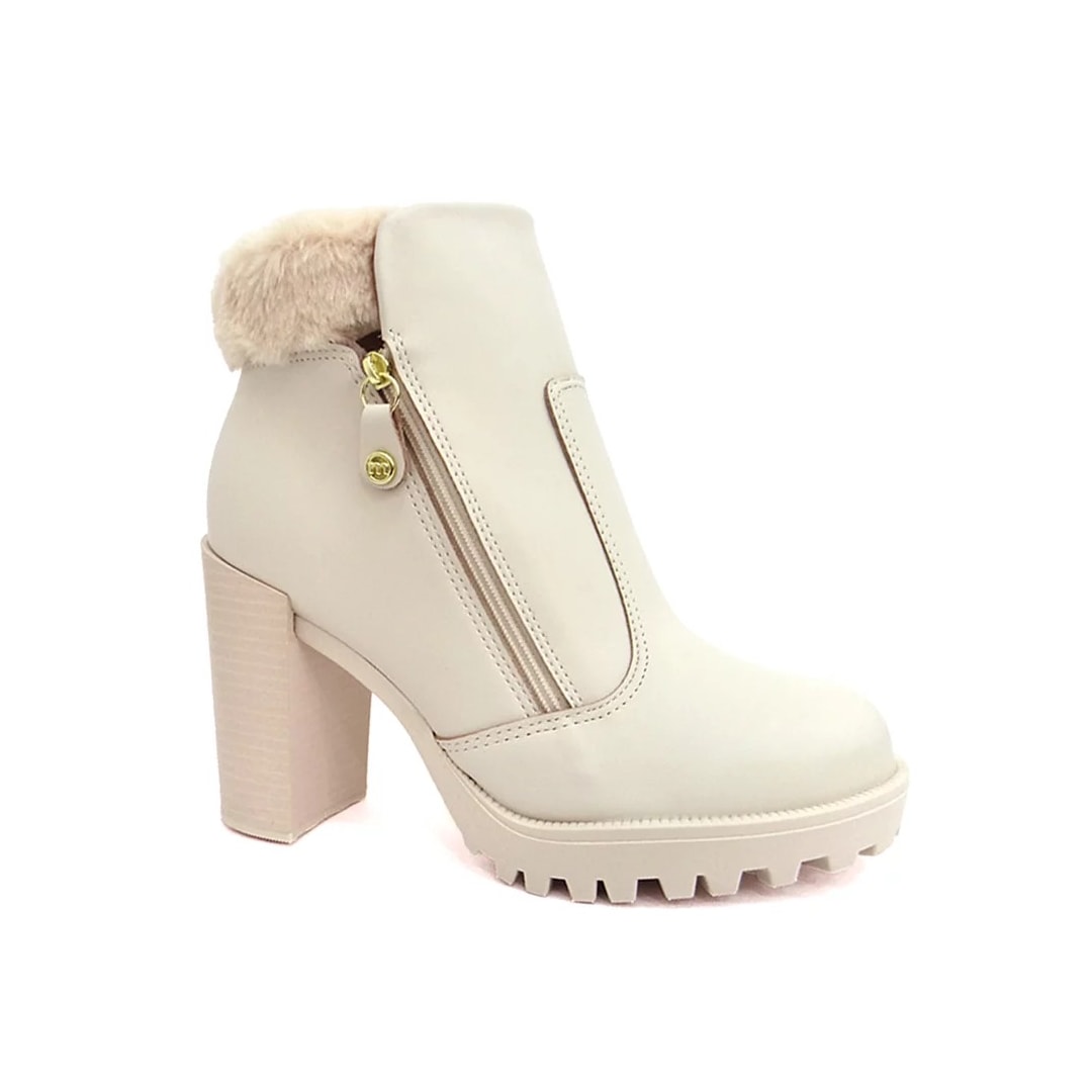 Bota Moleca Salto Alto Feminino 5325.121 Branco Off Bota Moleca Salto Alto Feminino 5325.121 Branco Off