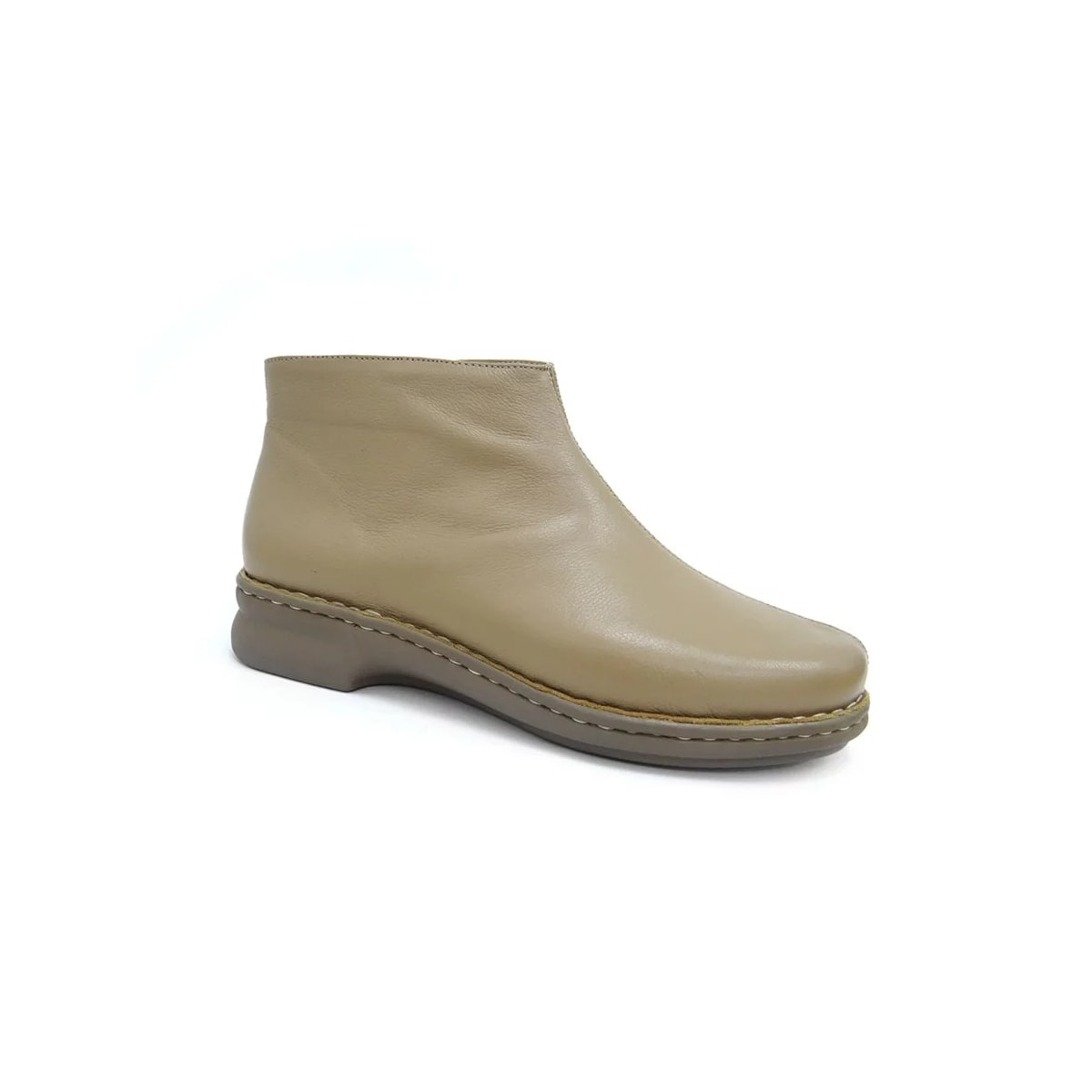 Bota Opananken De Couro Anatômica Feminina 62919 Caqui Bota Opananken De Couro Anatômica Feminina 62919 Caqui