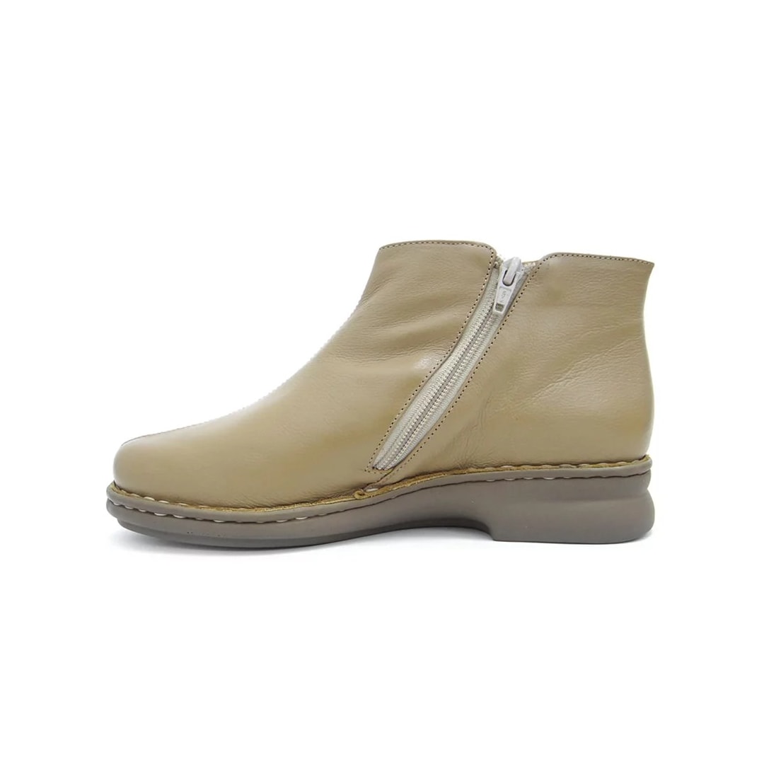 Bota Opananken De Couro Anatômica Feminina 62919 Caqui
