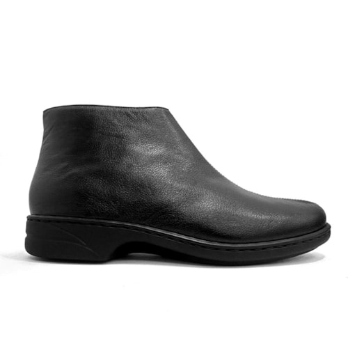 Detalhe - Bota Opananken De Couro Anatômica Feminina 62919 Preto