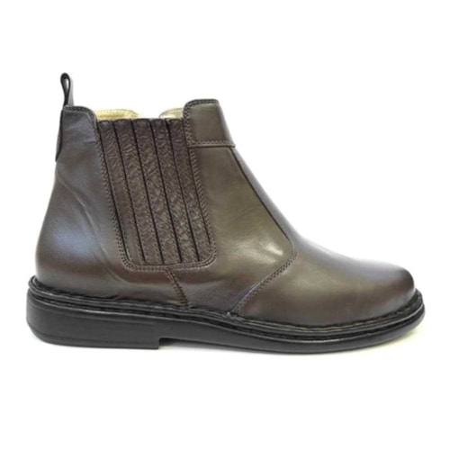Detalhe - Bota Opananken de Couro Anatômica Masculina 18401 Cafe