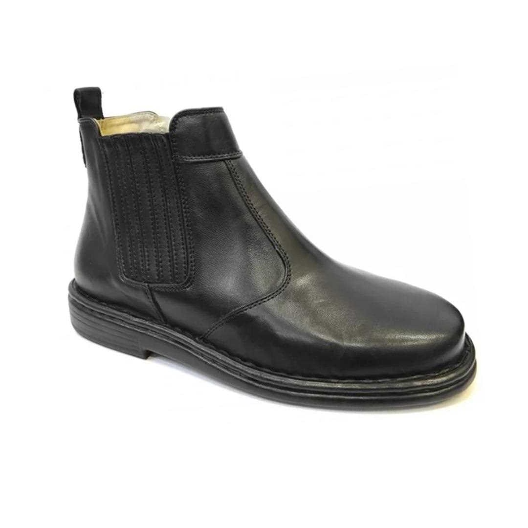 Bota Opananken de Couro Anatômica Masculina 18401 Preto Bota Opananken de Couro Anatômica Masculina 18401 Preto