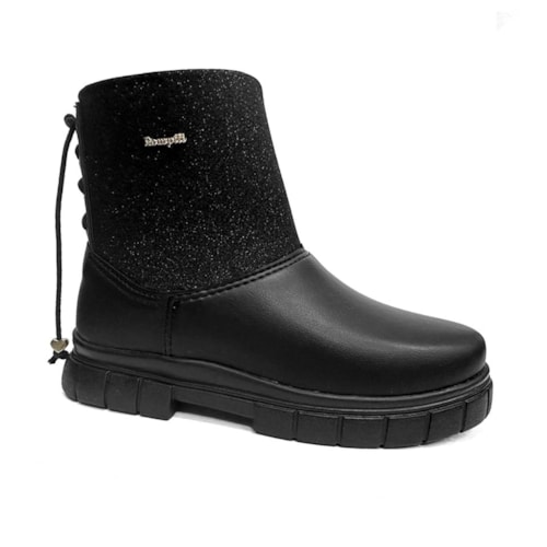 Bota Pampili Infantil Cano Baixo 711022 Preto