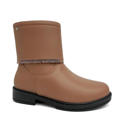 Bota Pampili Safira Kids Menina 279.132 Marrom Mousse