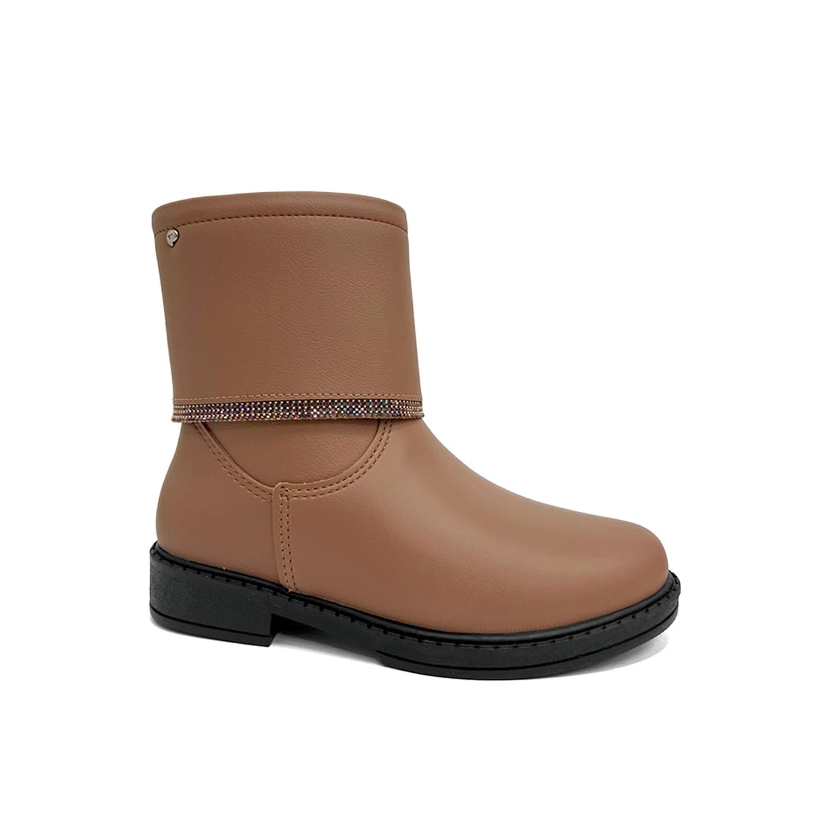 Bota Pampili Safira Kids Menina 279.132 Marrom Mousse Bota Pampili Safira Kids Menina 279.132 Marrom Mousse