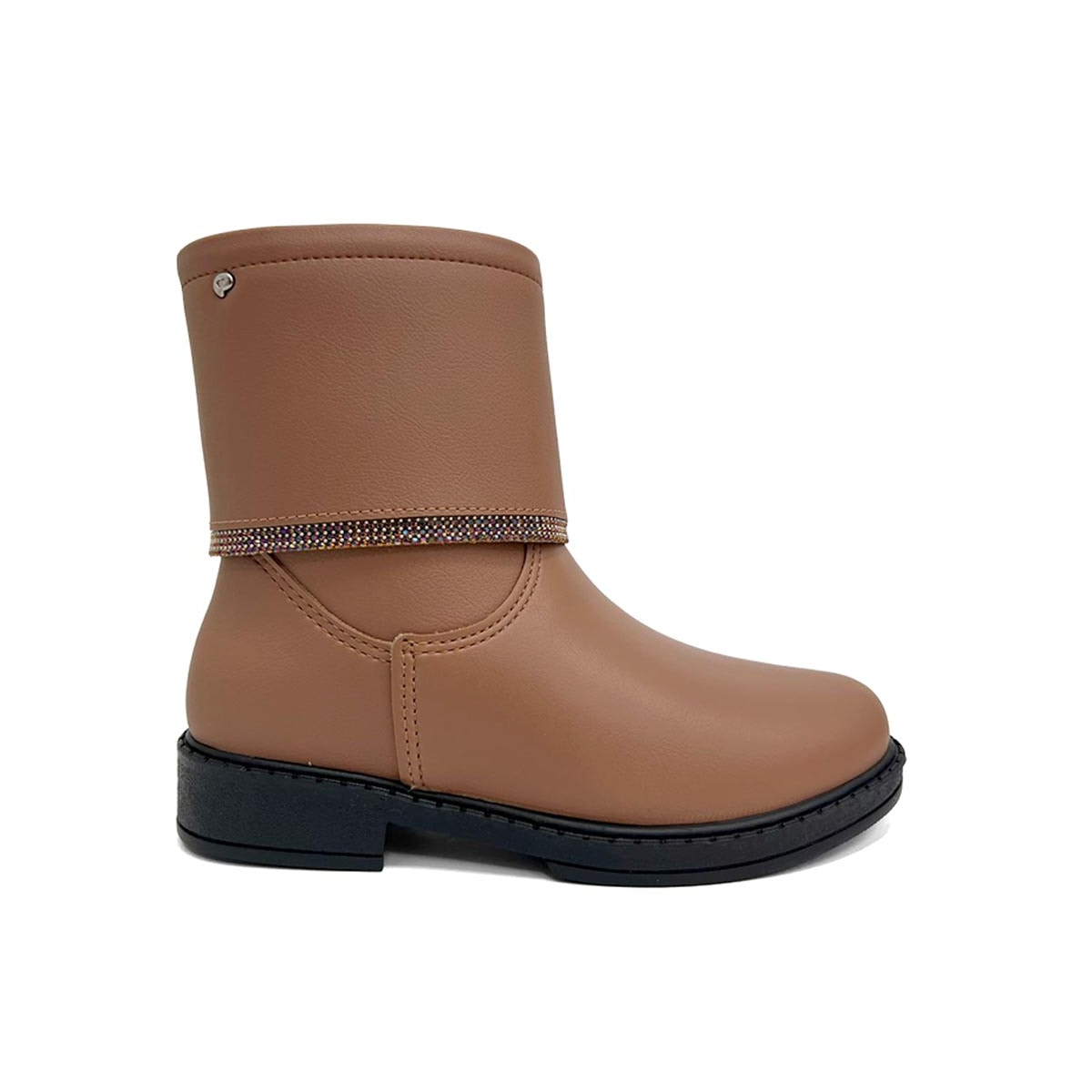 Bota Pampili Safira Kids Menina 279.132 Marrom Mousse Bota Pampili Safira Kids Menina 279.132 Marrom Mousse