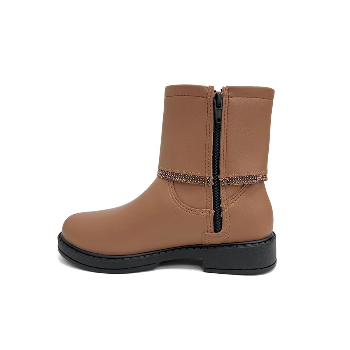 Bota Pampili Safira Kids Menina 279.132 Marrom Mousse