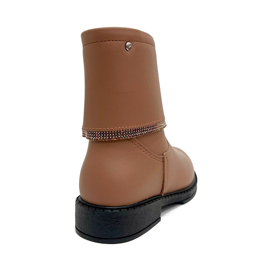 Bota Pampili Safira Kids Menina 279.132 Marrom Mousse